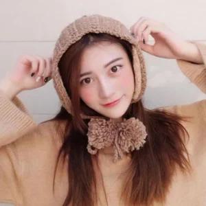 뜨개 보온 귀도리 겨울 보넷 귀마개 니트 방한 (49UWH)