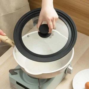 다용도 실리콘 멀티 뚜껑 대형 28-32cm 후라이팬커버 실리콘덮개 프라이팬뚜껑 프라이팬덮개 냄비뚜껑