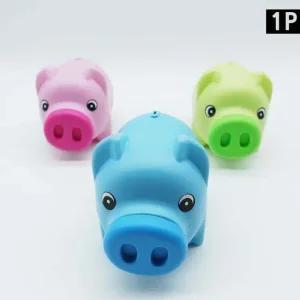 황금 돼지저금통 블루 캐릭터저금통 황금 집