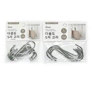 옷걸이 수납 고리 L 걸이 6P 주방용품 스텐 소품 S