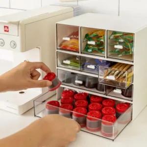 서랍 책상 홈카페 다용도 정리함 커피정리함 티백 데스크 미니 적층식 티백