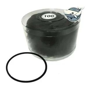 매끈한 검정 고무 헤어밴드 써지컬 코사지 머리 고무줄 헤어밴드 헤어끈 머리끈 코사지통