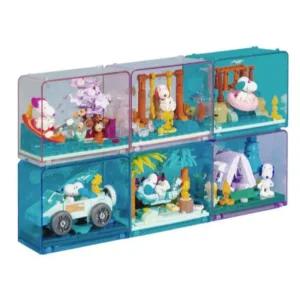 오타마톤 블록 퍼즐 수집품 스누피박스빌딩 피너츠6종