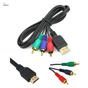 비디오 오디오 게임기 화면 영상 변환 HDMI to 3 RCA 케이블 젠더 어댑터