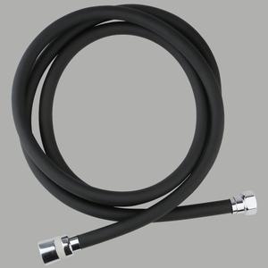 튜브형 샤워기호스 2M 블랙 PVC 샤워호스 샤워기줄 샤워줄 고무 꼬임방지