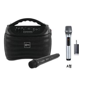 AP7203 무선마이크 X2 수신기 앰프 세트 휴대용 블루투스 스피커 노래방 앰프 버스킹 여행 캠핑