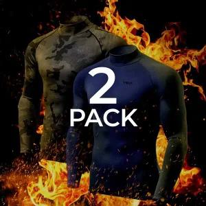 [테슬라] 언더레이어 방한 기모 방한 터틀넥 2팩 TM-YUT22