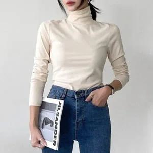 [하프클럽/]매니 피치 목폴라 티셔츠 4color / 데일리 목티 / 신축성 좋음/ 겨