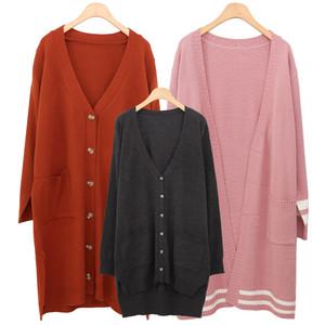66~130 빅사이즈 가디건/롱 가디건/니트/임부복/루즈핏/조끼/베스트