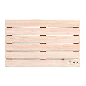 [이오스트]고급 히노끼 편백나무 원목 발판 민자 / 욕실 화장실 현관 발매트