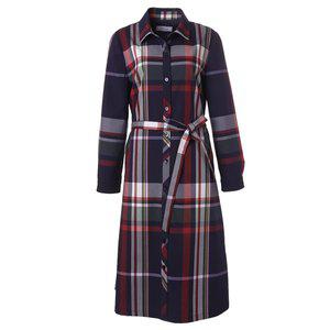 [벨리시앙](의정부점)빅 체크 셔츠형 원피스_OP2104