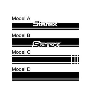 밴 후드 스티커 현대 그랜드 스타렉스 H1 로얄 H200 H300 A1 위성 캠핑카 자동차 비닐 장식 데칼 액세서리