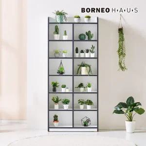 보루네오 엘리브 6단 2칸 선반 폭좁은 책장 bk172