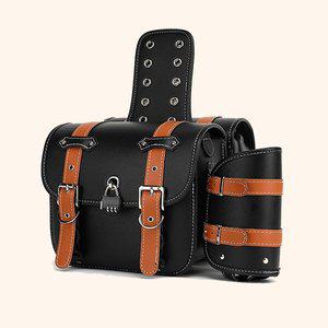 [디작소]릴라이어벌 바이크 가죽 사이드백A-1 (33cm)