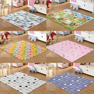 PVC 캐릭터 양면 쿠션 매트 12T 225X140 초특대형 거실 아기방 층간소음 냉기차단