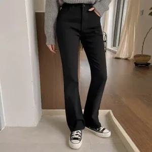 [코코블랑] 웜 기모 부츠컷 팬츠(길이선택)