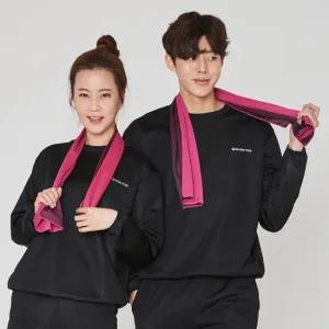 아트박스 벅703 BUCK703 땀복 세트 블랙 다이어트 요가복 운동복