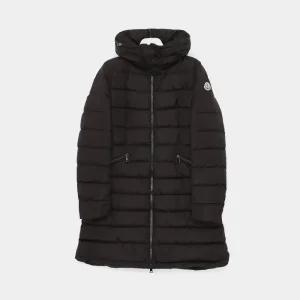 몽클레어 25FW 플라메뜨 패치로고 하이넥 롱패딩 여성 자켓 1C50900 54155 999 FLAMMETTE