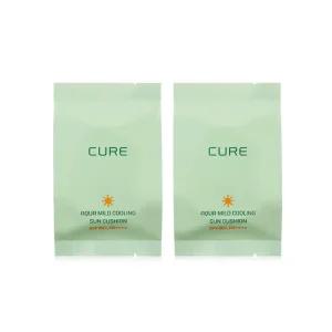 김정문알로에 큐어 아쿠아 마일드 쿨링 선쿠션 25g [리필2개]
