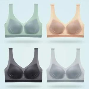 [라일리의류] Rly 스포츠 브라 에어 심리스 노와이어 브라탑 골프 헬스