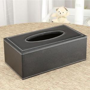 [RGKM9POR]고급스러운 가죽 사각 티슈 휴지 케이스 블랙