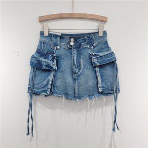 데님 미니 스커트 카고 청치마 a라인 여성
