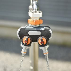 2구 2홀 수도꼭지 양갈개  두갈래 수도분배기 커넥터 어댑터