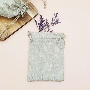 [XB71J9N7]린넨 주머니 M 스트링파우치 복주머니 면파우치