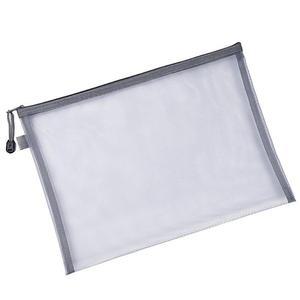 [XBF2MML2]대형 메이크업 A4사이즈 망사파우치 그레이색상