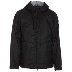 [스톤아일랜드] 24SS 801541123 V0029 와펜패치 맴브라나 후드 집업 자켓 블랙