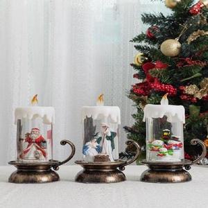 [RG5OR166]8850 크리스마스 촛대 워터볼 3type 생활잡화