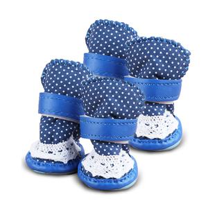 [하프클럽/정진기획]강아지 애견 산책 신발 양말 장화 도트