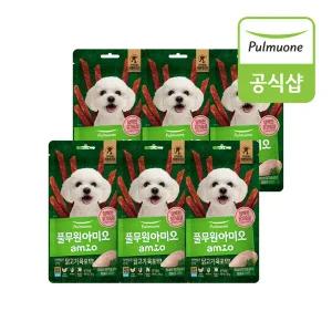 풀무원아미오 강아지 자연담은간식 닭고기 육포 칼슘 PLUS(50g) x 6개