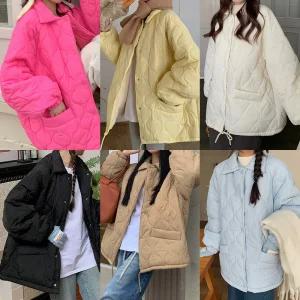 여성 9컬러 퍼안감 누빔 퀄팅 패딩 점퍼 11JP0071 빅사이즈 루즈핏 오버핏 겨울