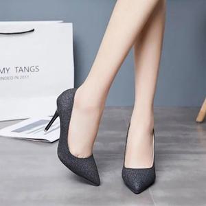 럭셔리 유니크 블링블링 하이힐 키높이 펌프스