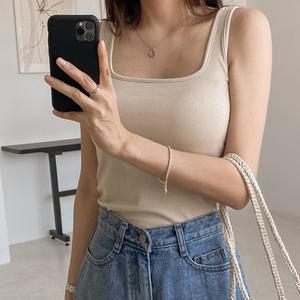 [시크릿라벨] [매쉬캡/일체형] 쿨링 골지 노브라 나시