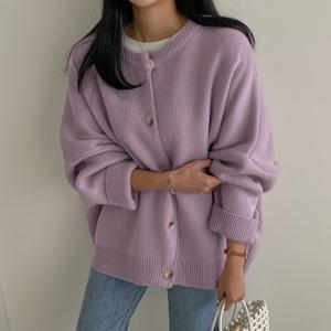 [시크릿라벨] 심플베이직라운드넥가디건