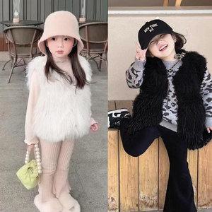 여아 페이크퍼 겨울 패딩 베스트 패딩조끼 외투 유아동 겨울외투 어린이집 등하원룩 한복조끼