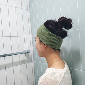 스포츠헤어밴드 넓은 운동 세면 머리띠 카키 (WFFPVT6)