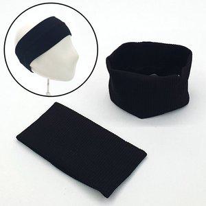 세면 넓은 운동 블랙 머리띠 스포츠헤어밴드 (WFFPW15)