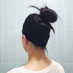스포츠헤어밴드 넓은 운동 세면 머리띠 블랙 (WFFPVT7)