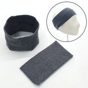 넓은 스포츠헤어밴드 운동 머리띠 그레이 세면 (WFFPW16)