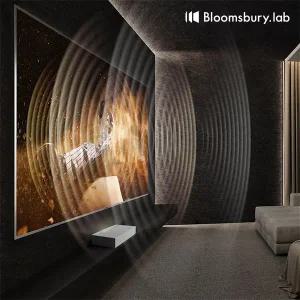 [블룸즈베리랩][무료설치] 리버티 와이드 초단초점 전용 120인치 사운드온 빔스크린 M-LW120U