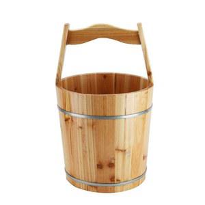 나무 물통 사우나 온천 일본식 전통 욕조 히노끼바가지 편백나무 휴대용 고로쇠 세트 족탕기