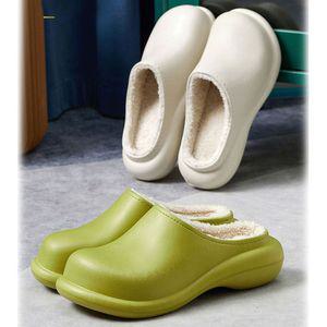 외출 실내화 내피 여자슬리퍼 겨울 EVA통굽슬리퍼