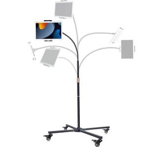 주거용 및 상업용 아이패드 호환 MINI PRO 삼성제품 호환 넥서스 서피스 프로 파이어 기타 태블릿과 전자책 리더를 위한 NSDMAKDT 태블릿 플로어 스탠드 카트 키오스크