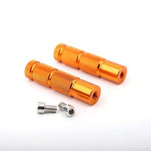 미니 자전거 부품용 자전거용 민호 오렌지 CNC 유니버설 모터사이클 풋 페그 M8 리어 풋레스트 MSX125 10mm 설치 구멍