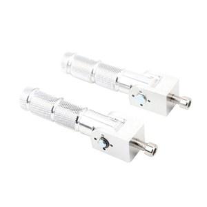 미니 자전거 부품용 자전거용 민호 실버 CNC 접이식 오토바이 풋 페그 M8 리어 풋레스트 MSX125 설치 구멍