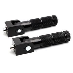 미니 자전거 부품용 자전거용 민호 블랙 CNC 접이식 오토바이 풋 페그 M8 리어 풋레스트 MSX125 설치 구멍