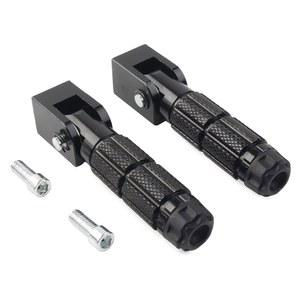 리룬 모터사이클 접이식 풋 페그, 페그 받침대 페달 클램프 대부분의 8mm 설치 볼트 교체, BMW용, 스즈키용, 야마하용